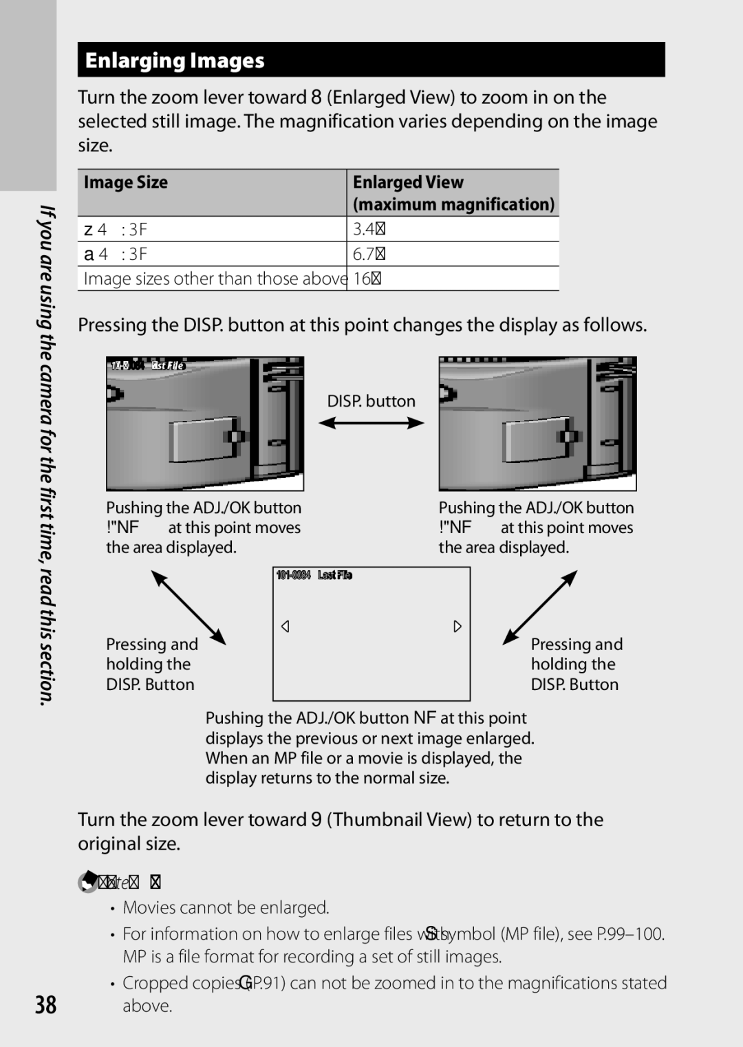 Ricoh CX6 manual Enlarging Images 