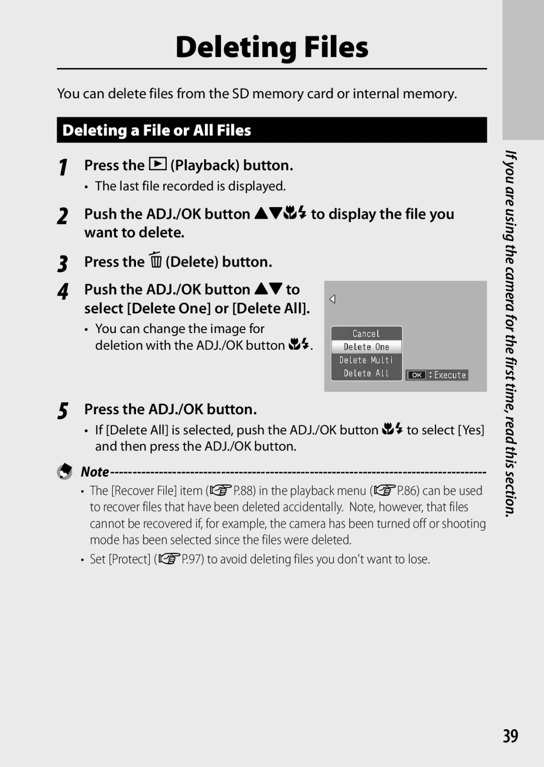 Ricoh CX6 manual Deleting a File or All Files, Press the 6Playback button, Want to delete, Press the DDelete button 