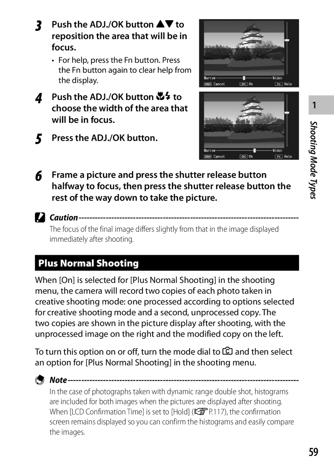 Ricoh CX6 manual Plus Normal Shooting 