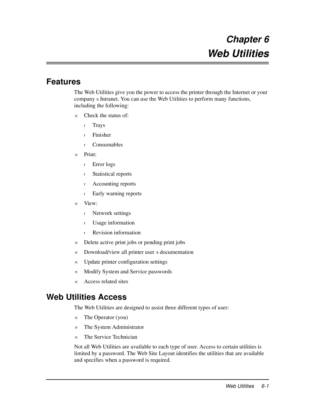 Ricoh DDP 92, DDP 70e manual Features, Web Utilities Access 