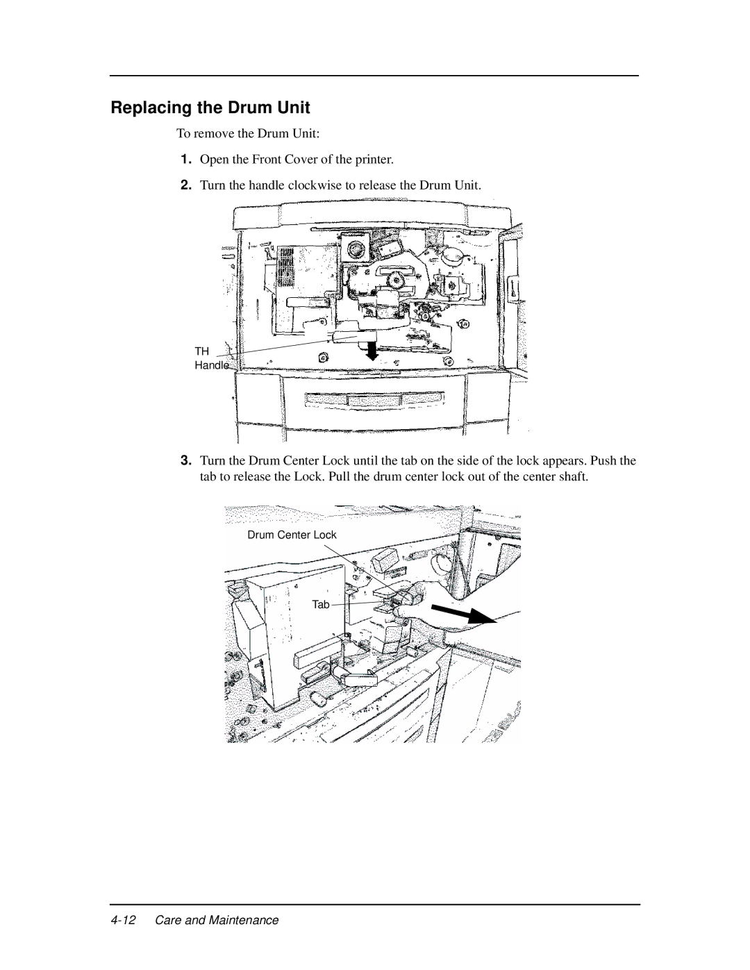 Ricoh DDP 92, DDP 70e manual Replacing the Drum Unit 