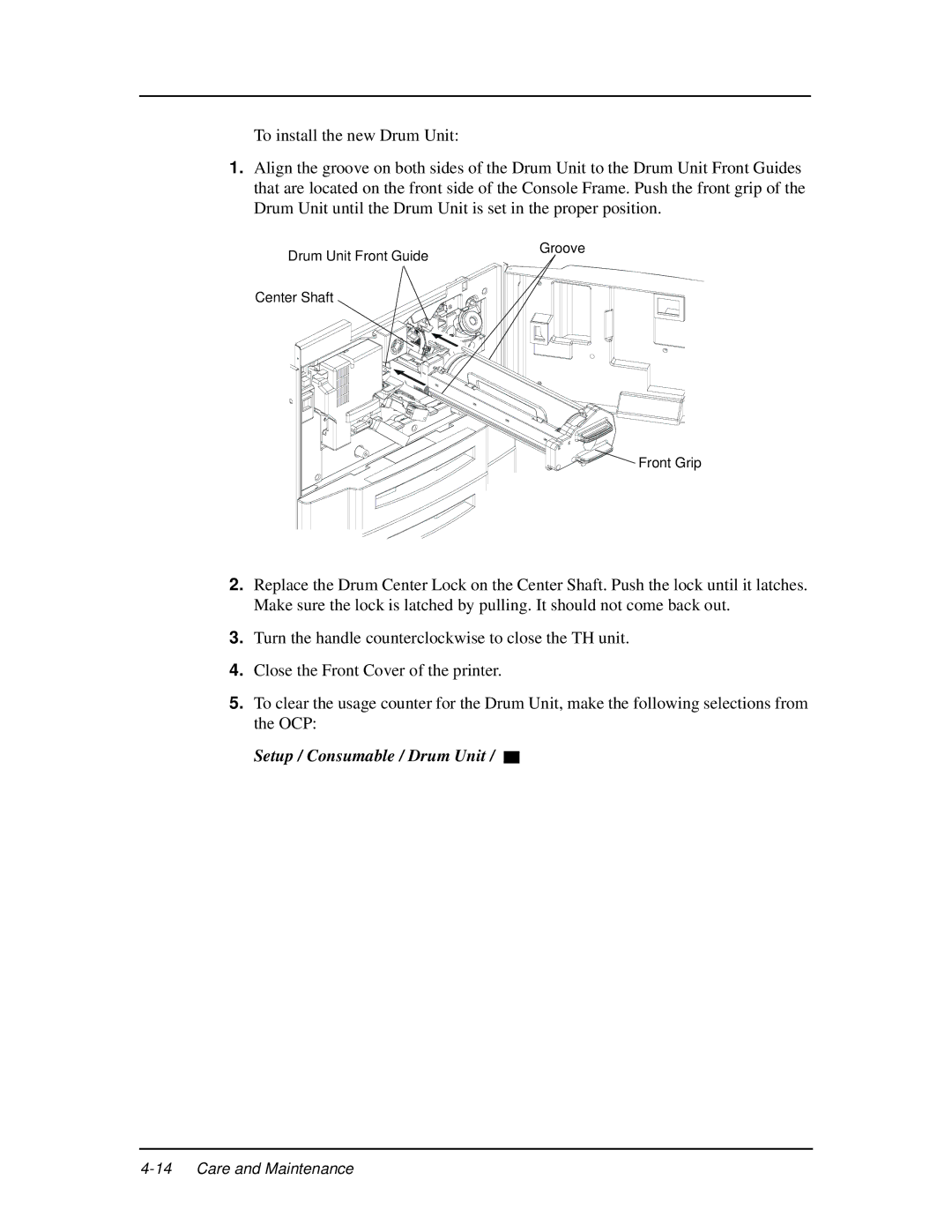 Ricoh DDP 70e, DDP 92 manual Setup / Consumable / Drum Unit 