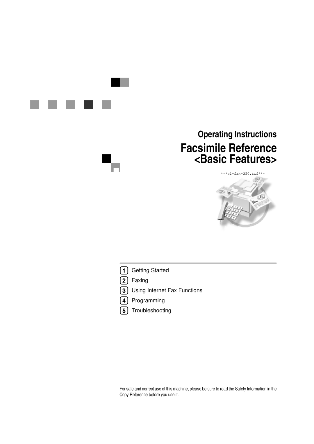 Ricoh manual Facsimile Reference Basic Features 