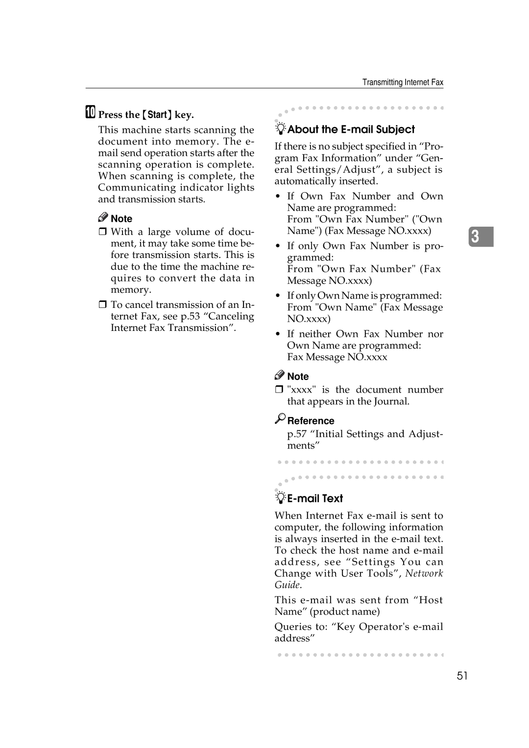 Ricoh Facsimile Reference Basic manual About the E-mail Subject 