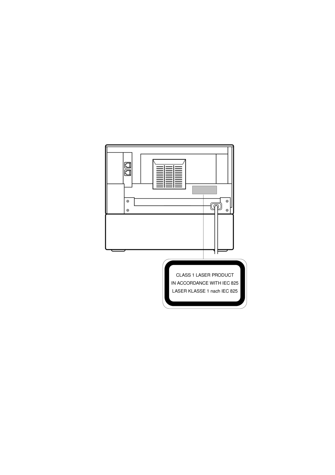 Ricoh FAX1700L manual Class 1 Laser Product Accordance with IEC 