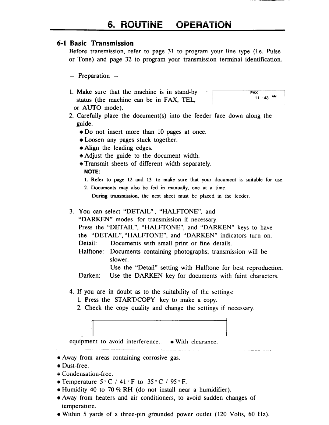 Ricoh Fax22 manual Itmxml14, Routine Operation, Basic Transmission 