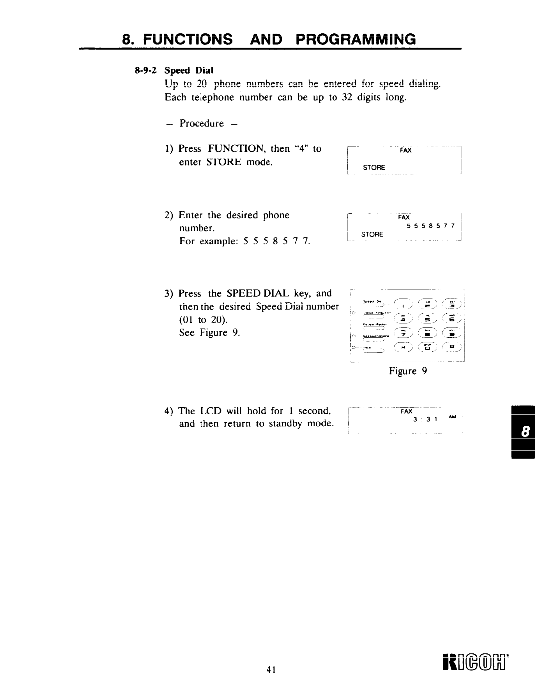 Ricoh Fax22 manual 2Speed Dial 