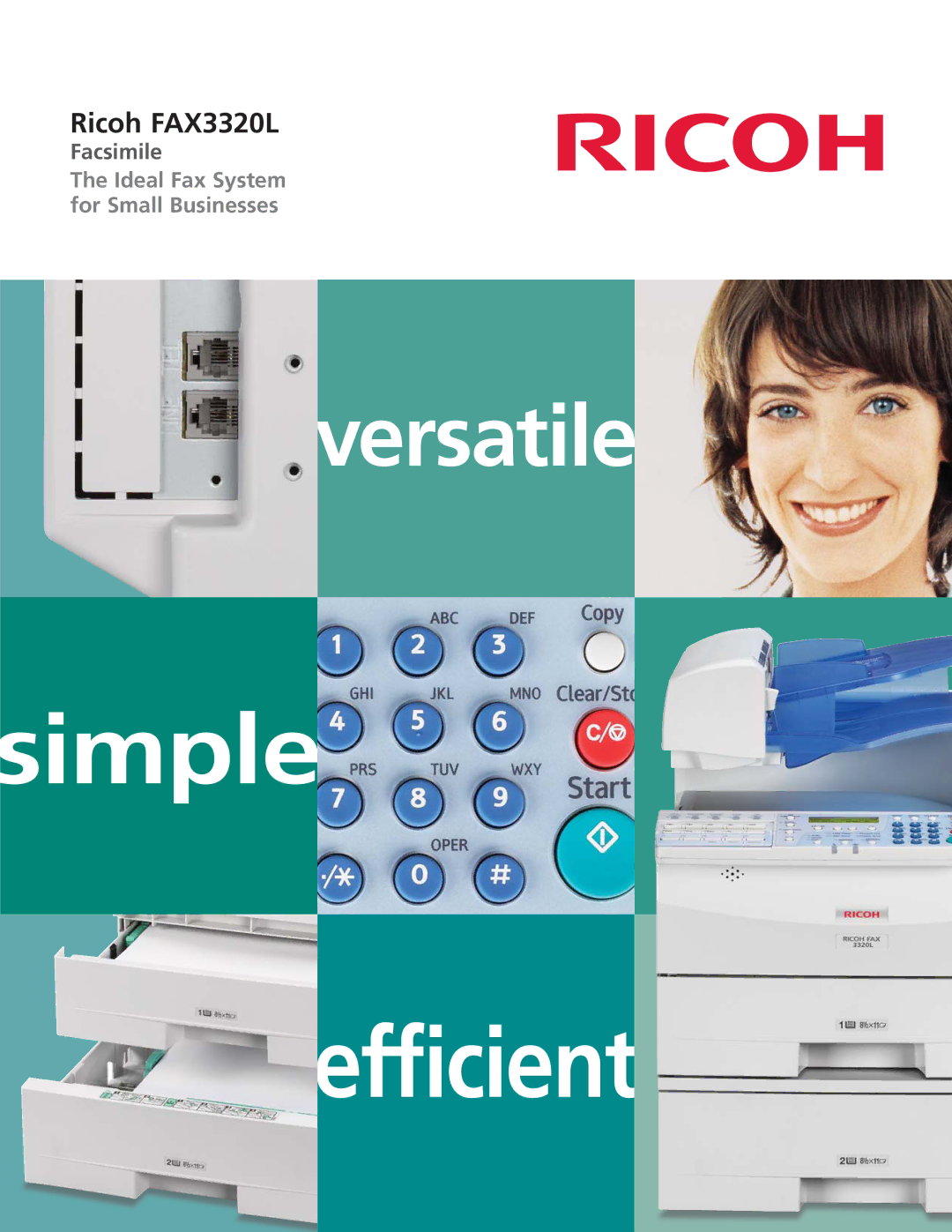 Ricoh FAX3320L manual Efficient 