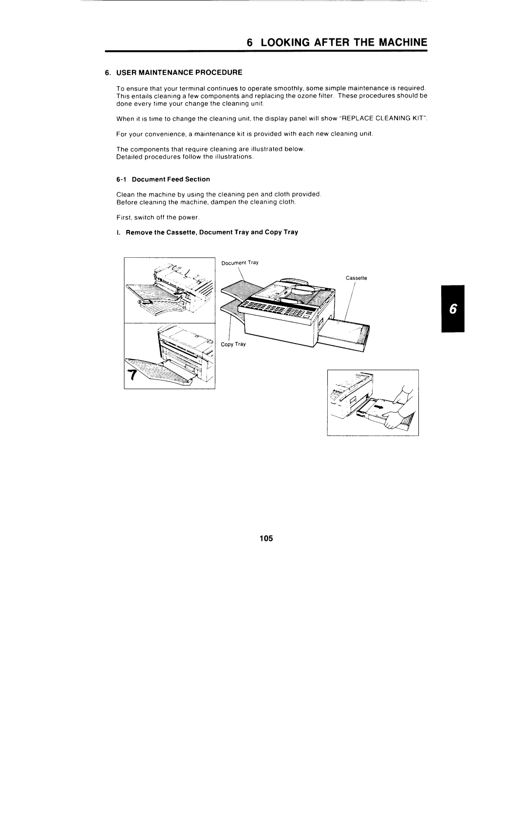 Ricoh FAX4000L manual User Maintenance Procedure 