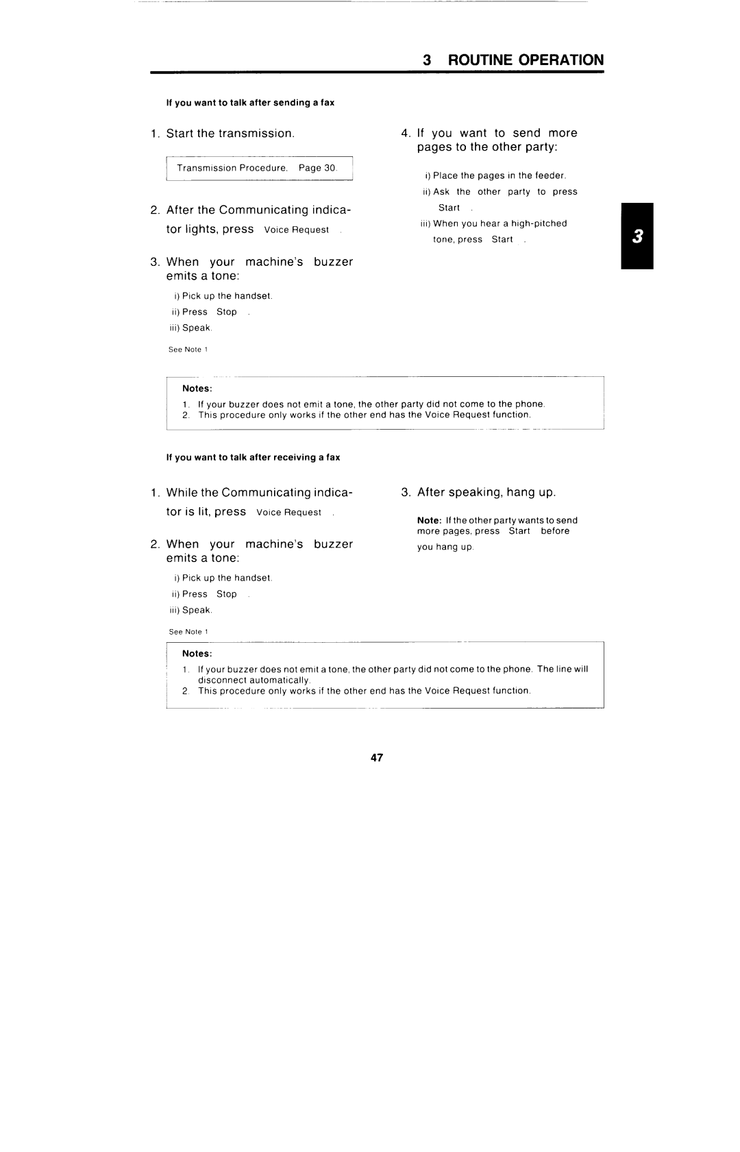 Ricoh FAX4000L Start the transmission, If you want to send more pages to the other party, While the Communicating indica 