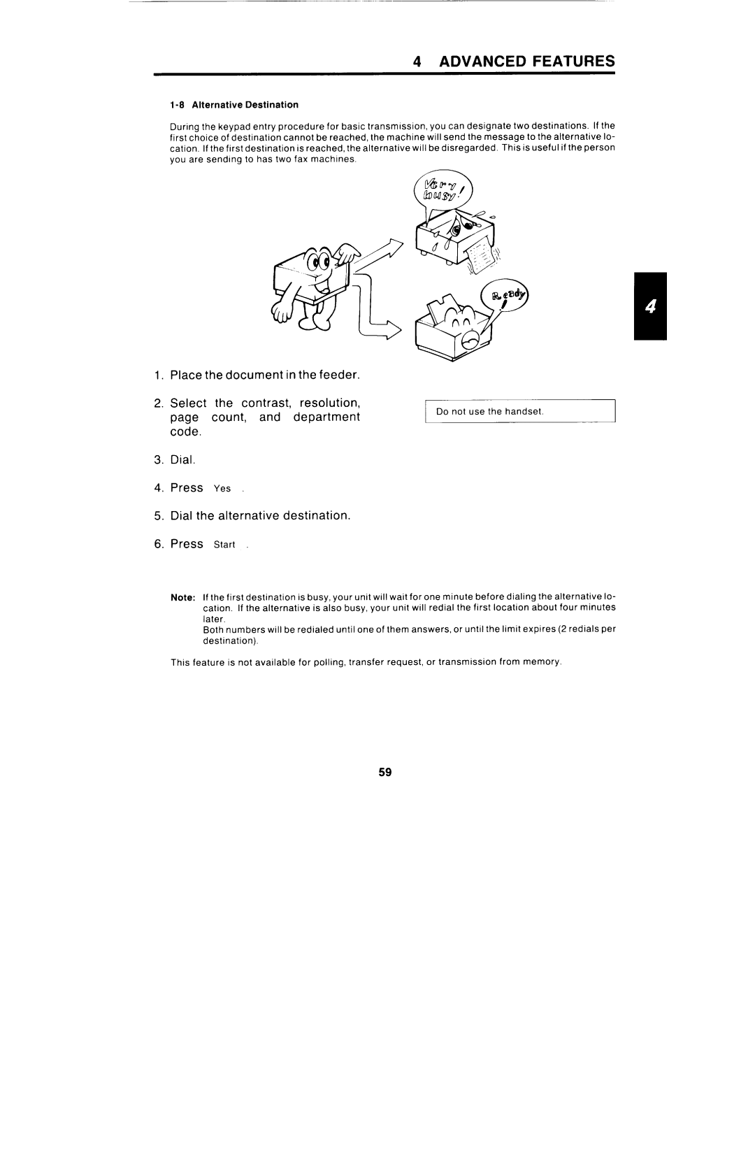 Ricoh FAX4000L manual Advanced Features 