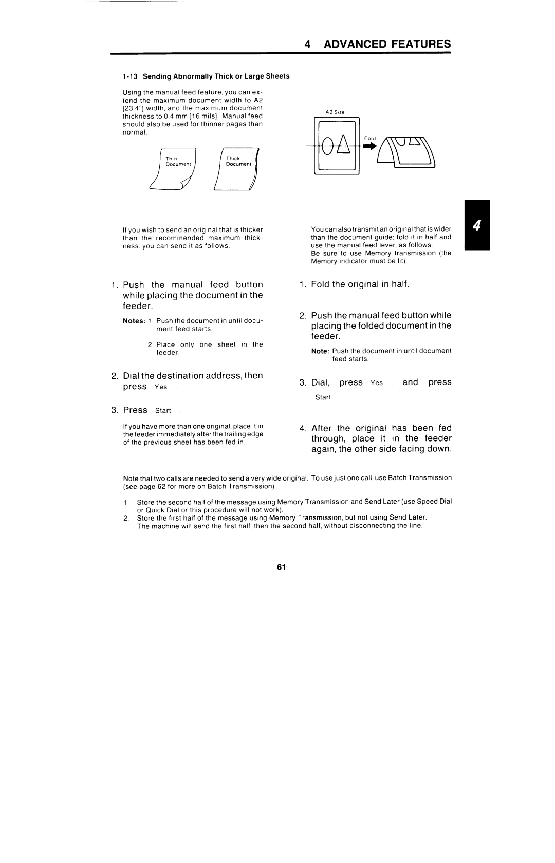 Ricoh FAX4000L manual Dial the destination address, then press Yes Press Start, Dial, press Yes , and press 