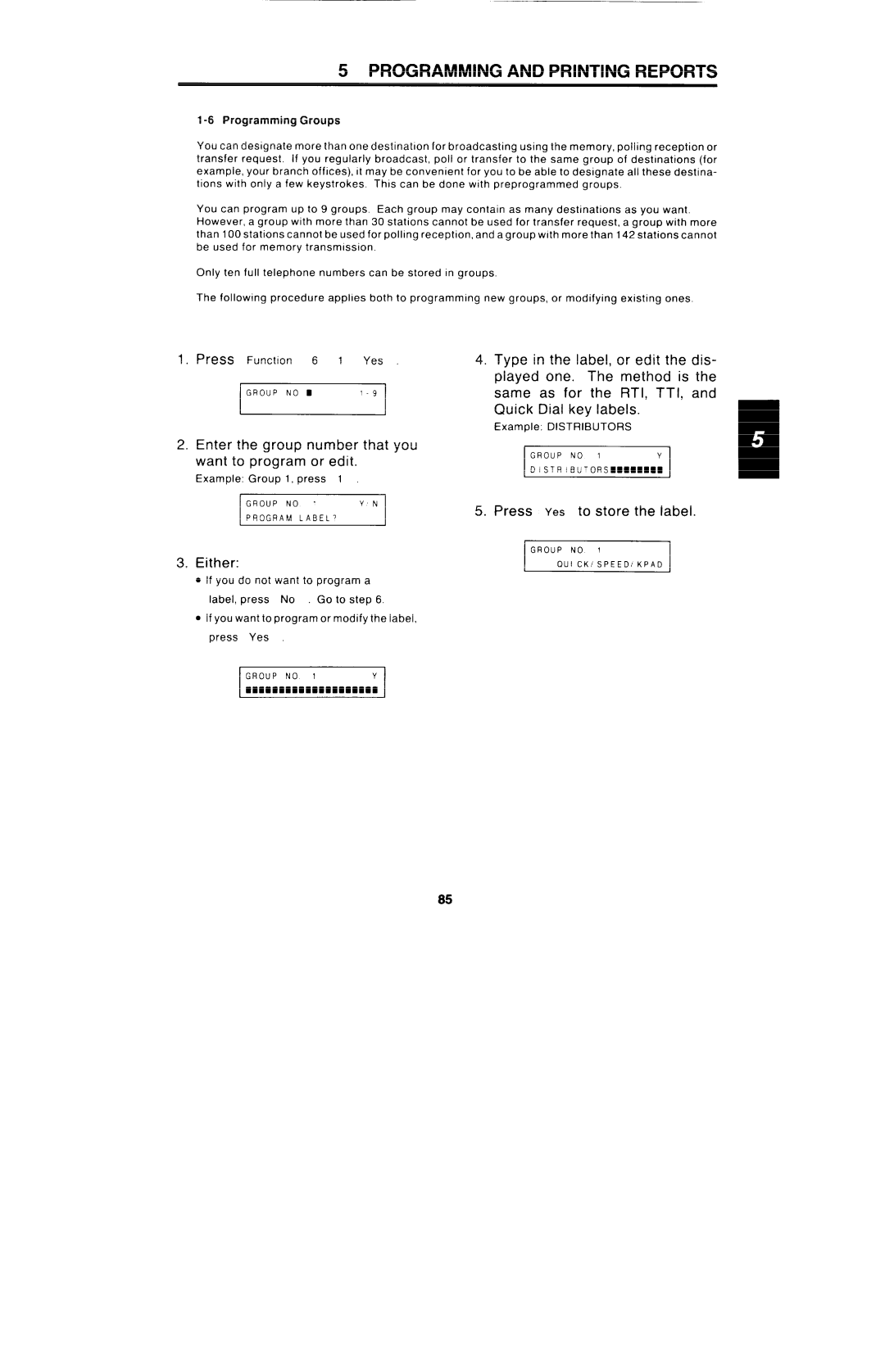 Ricoh FAX4000L manual Example Distributors 