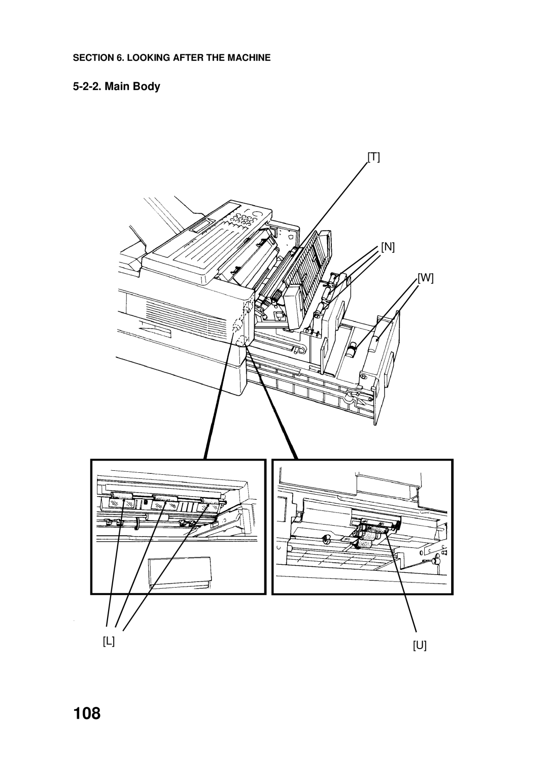 Ricoh FAX4500L manual 108, Main Body 