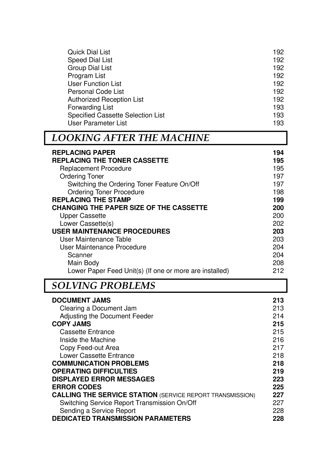 Ricoh FAX5600L manual Looking After the Machine 