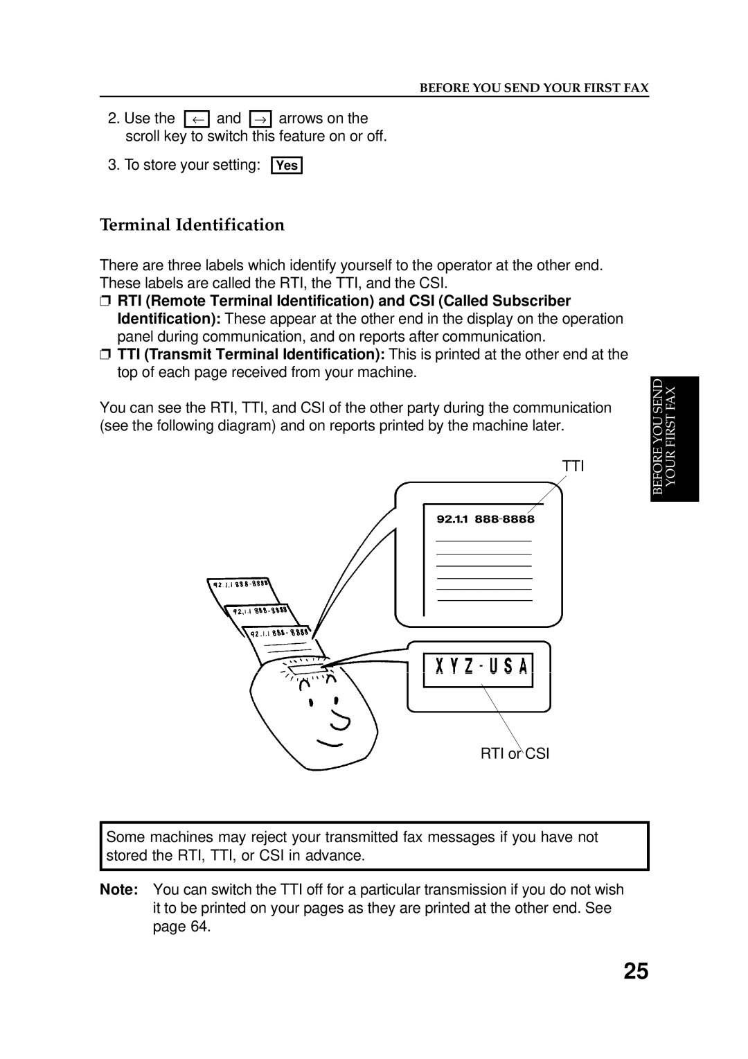 Ricoh FAX5600L manual Terminal Identification, Tti 