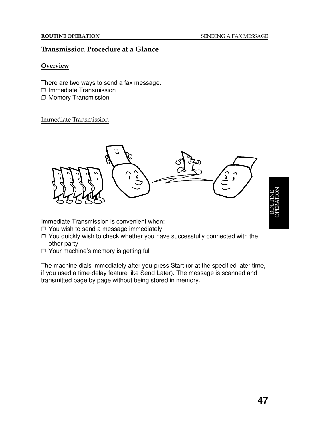 Ricoh FAX5600L manual Transmission Procedure at a Glance, Overview 