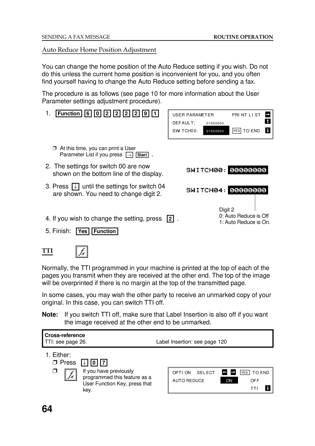 Ricoh FAX5600L manual Tti 