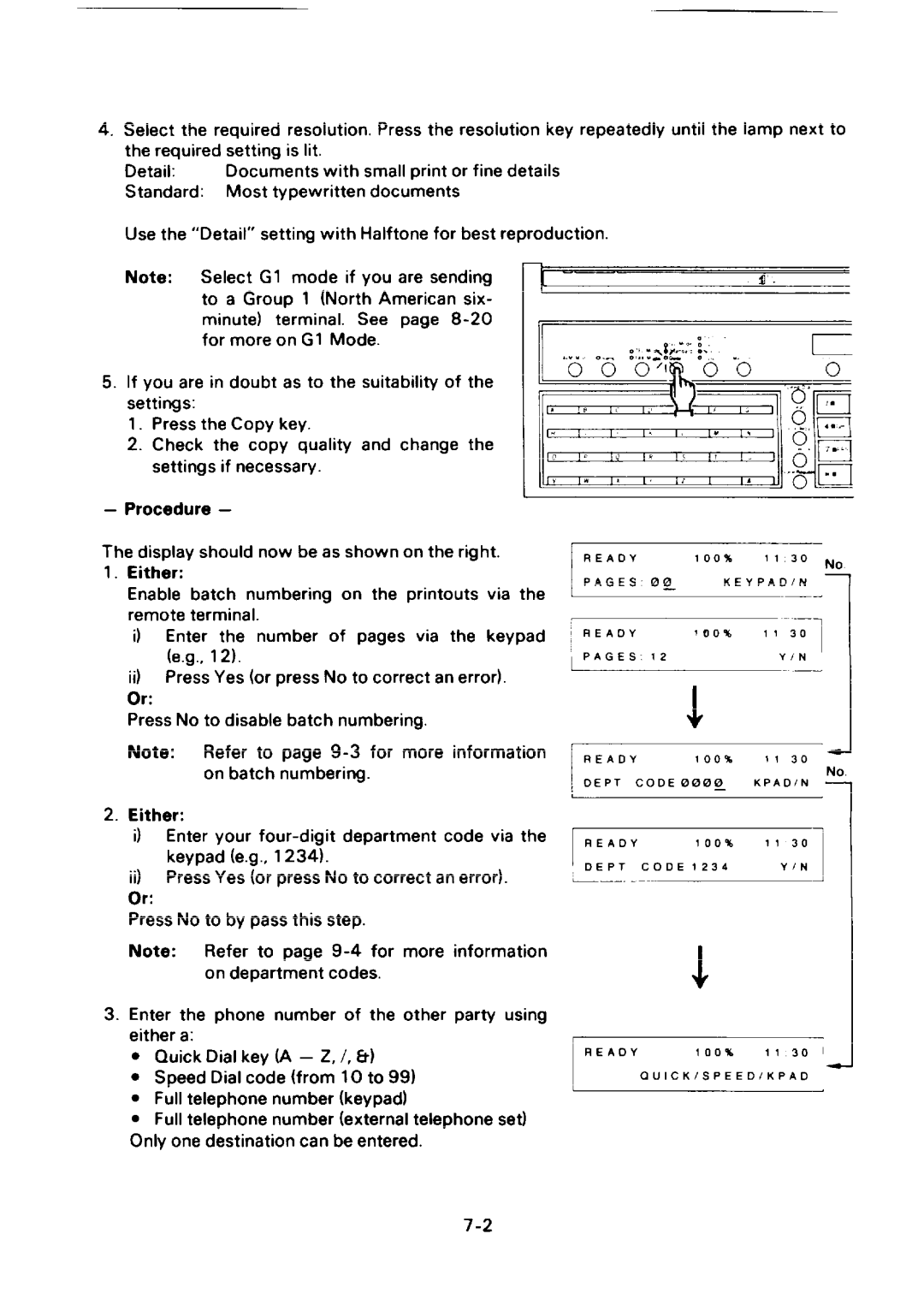 Ricoh FAX75 manual Ready 