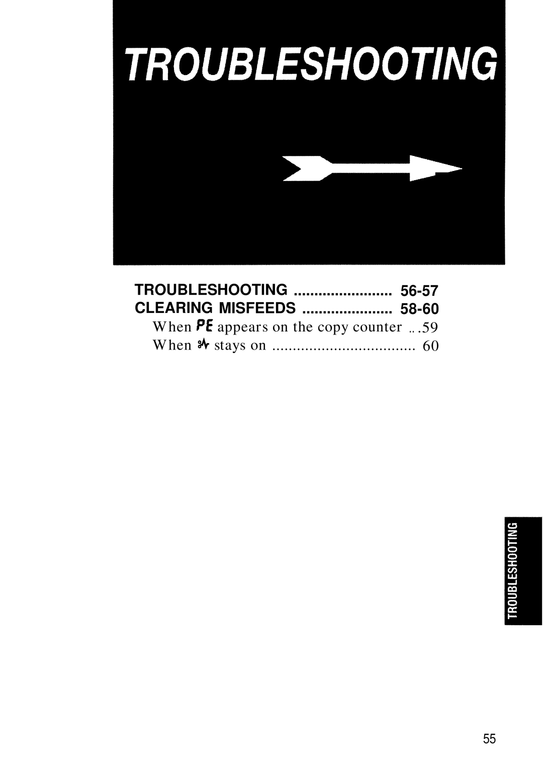 Ricoh 1008, FT1208 manual When Pz appears on the copy counter, When & stays on 