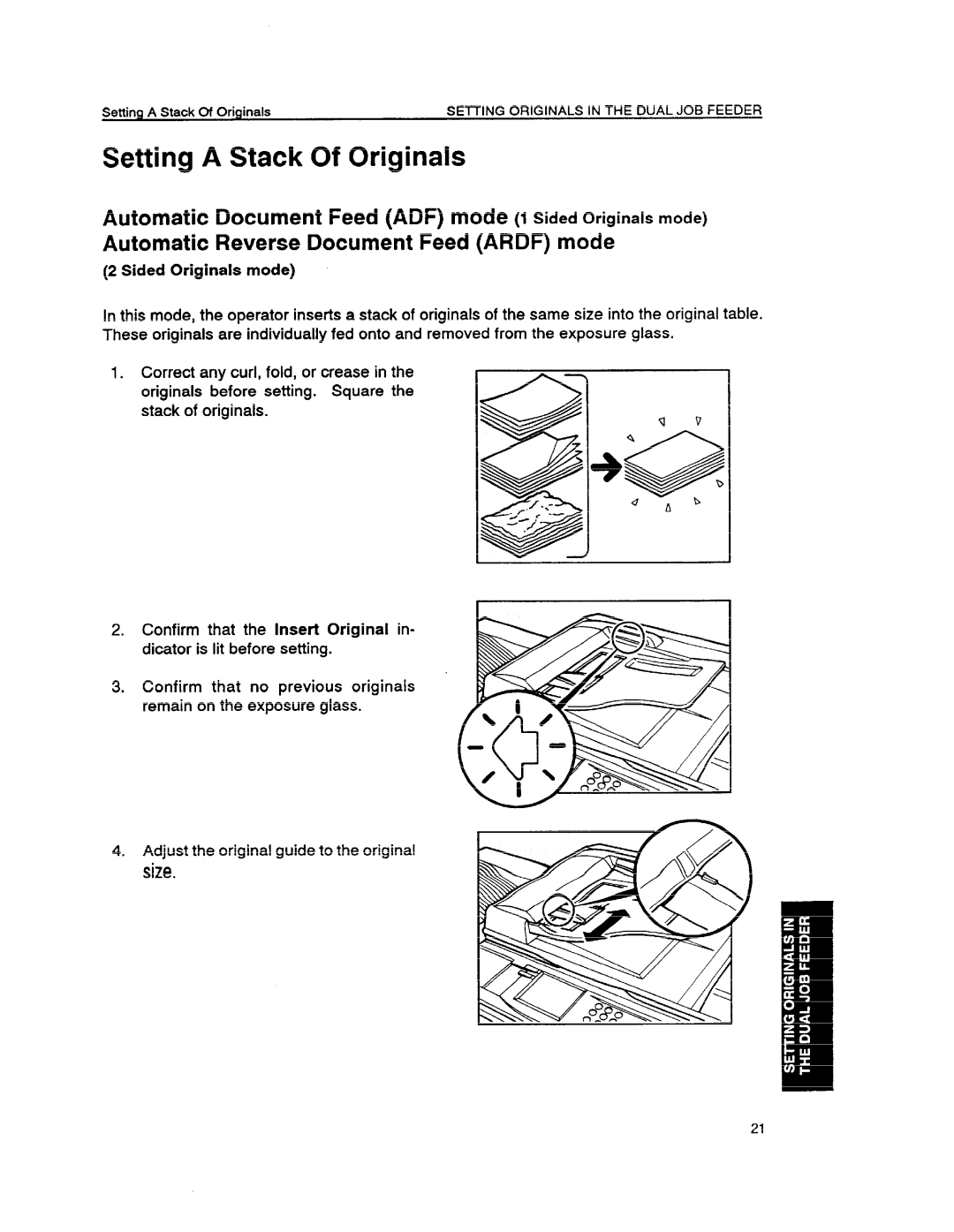 Ricoh FT6655, FT6645 manual Setting a Stack Of Originals 