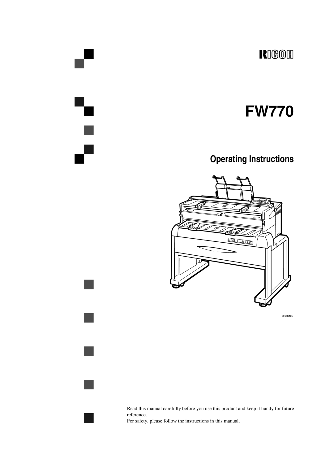 Ricoh FW770 manual 