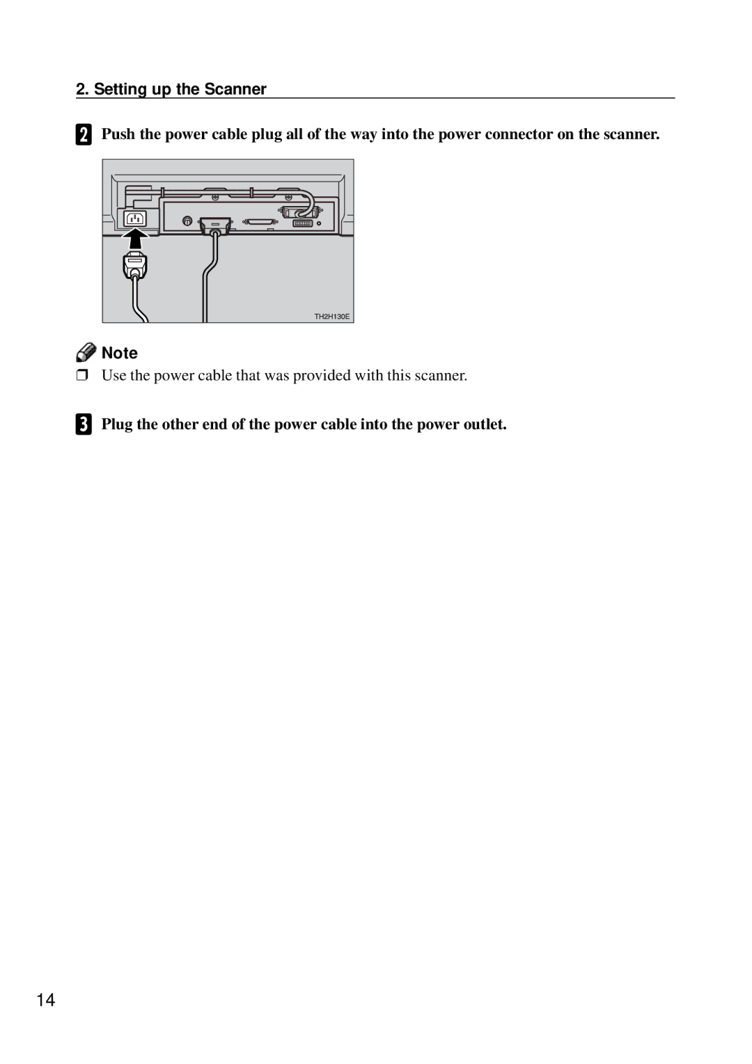 Ricoh G410, G411 manual Plug the other end of the power cable into the power outlet 