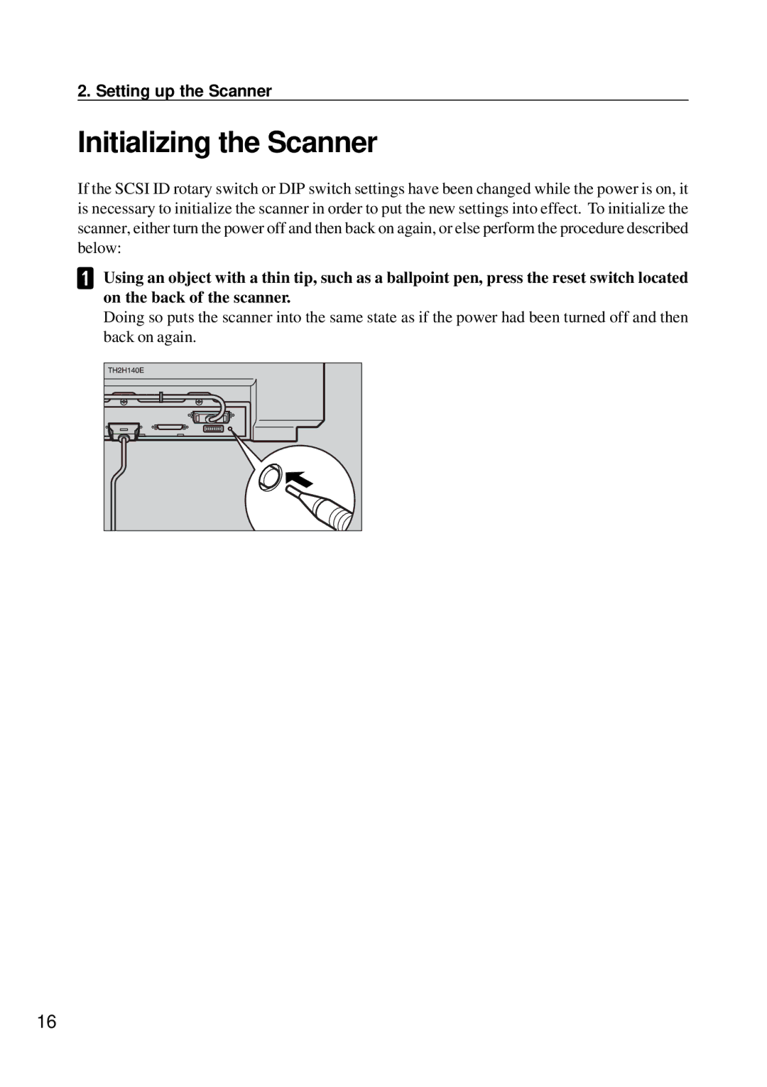 Ricoh G410, G411 manual Initializing the Scanner 