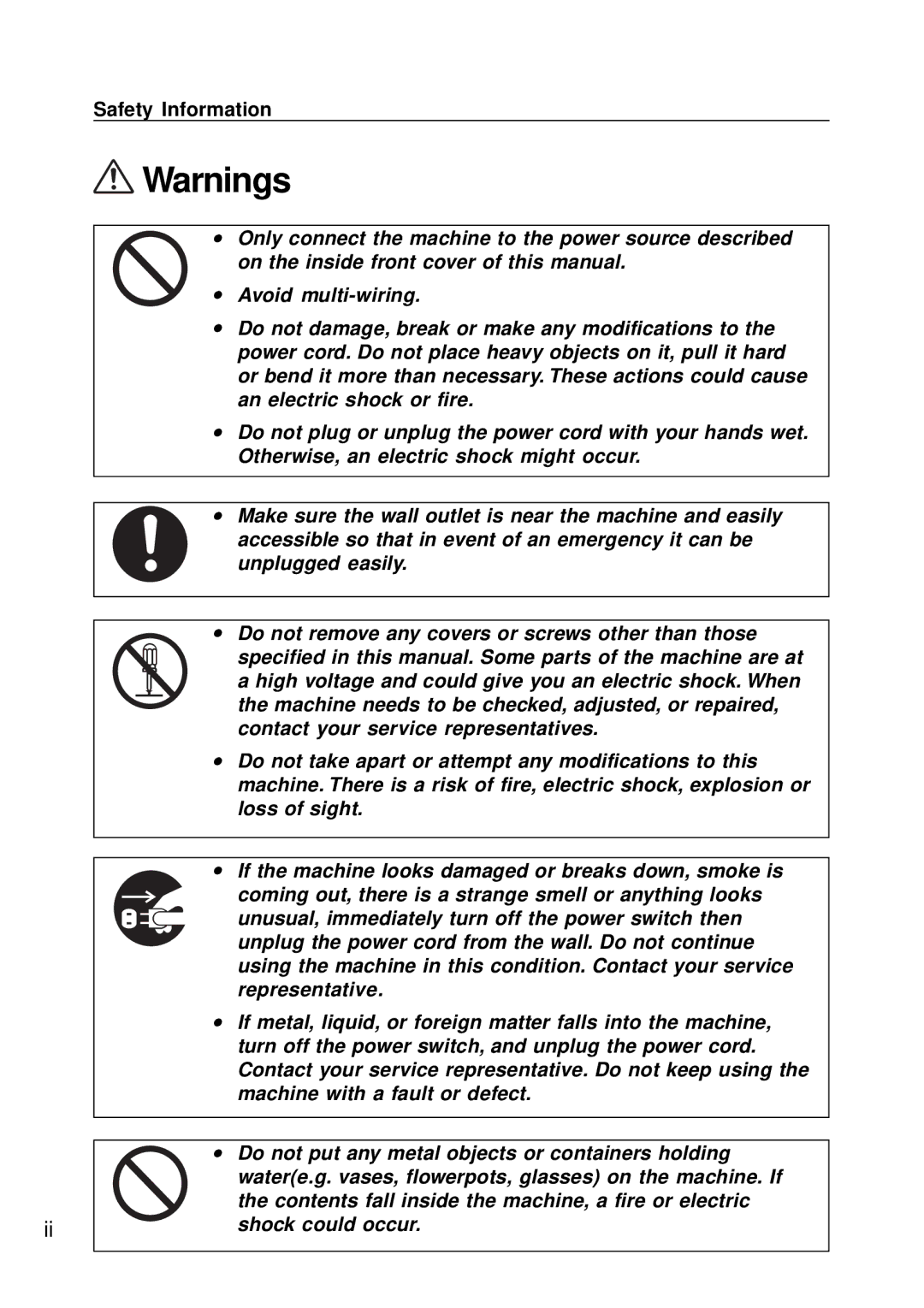 Ricoh G410, G411 manual Safety Information 