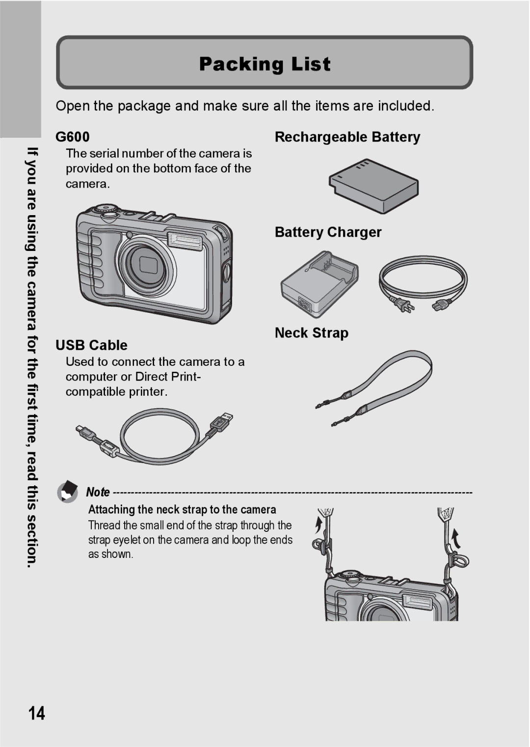 Ricoh G600 manual Packing List, If you are 