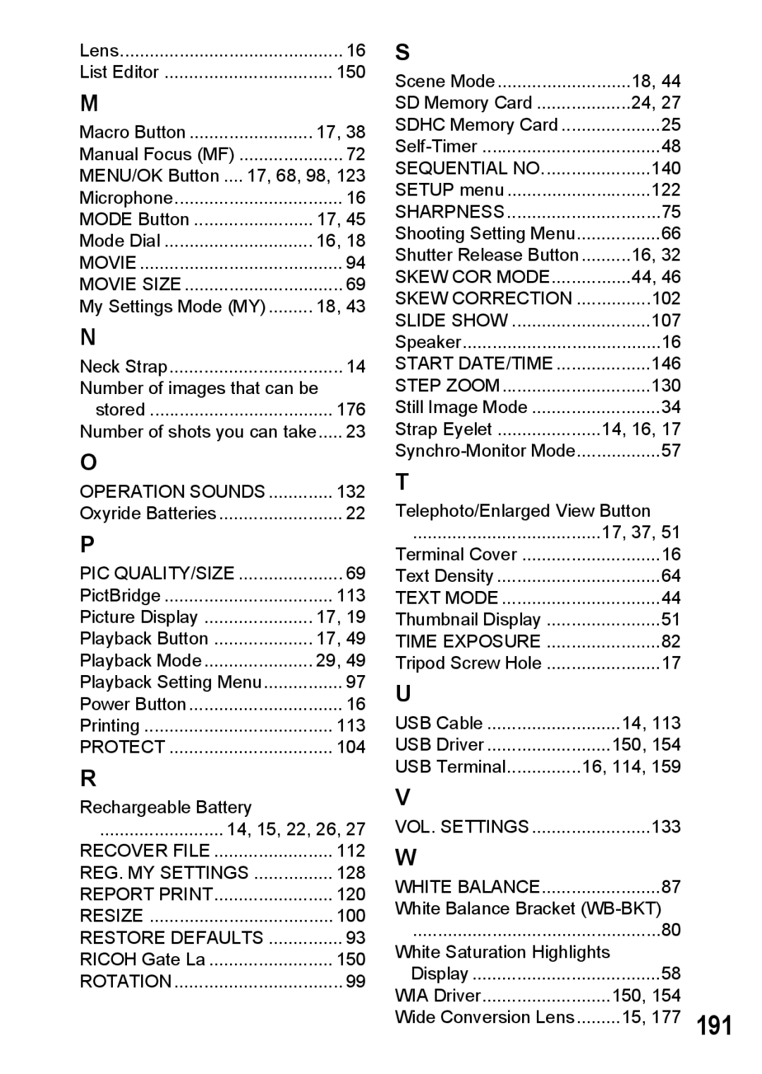 Ricoh G600 manual Number of images that can be 