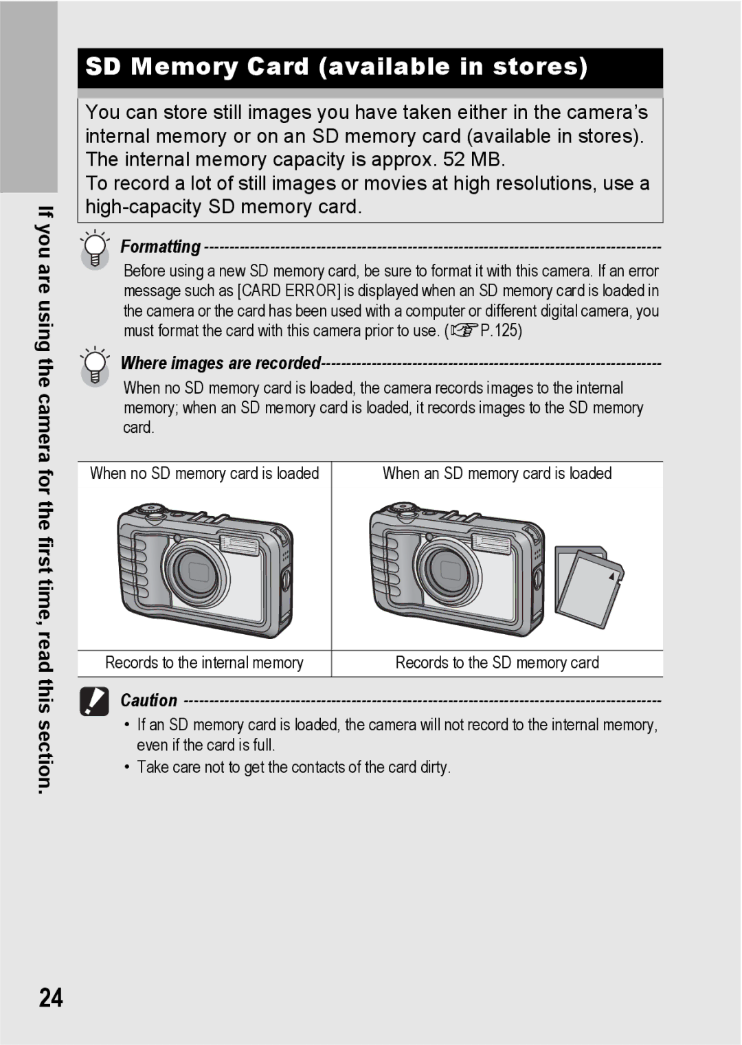 Ricoh G600 manual SD Memory Card available in stores, Formatting 