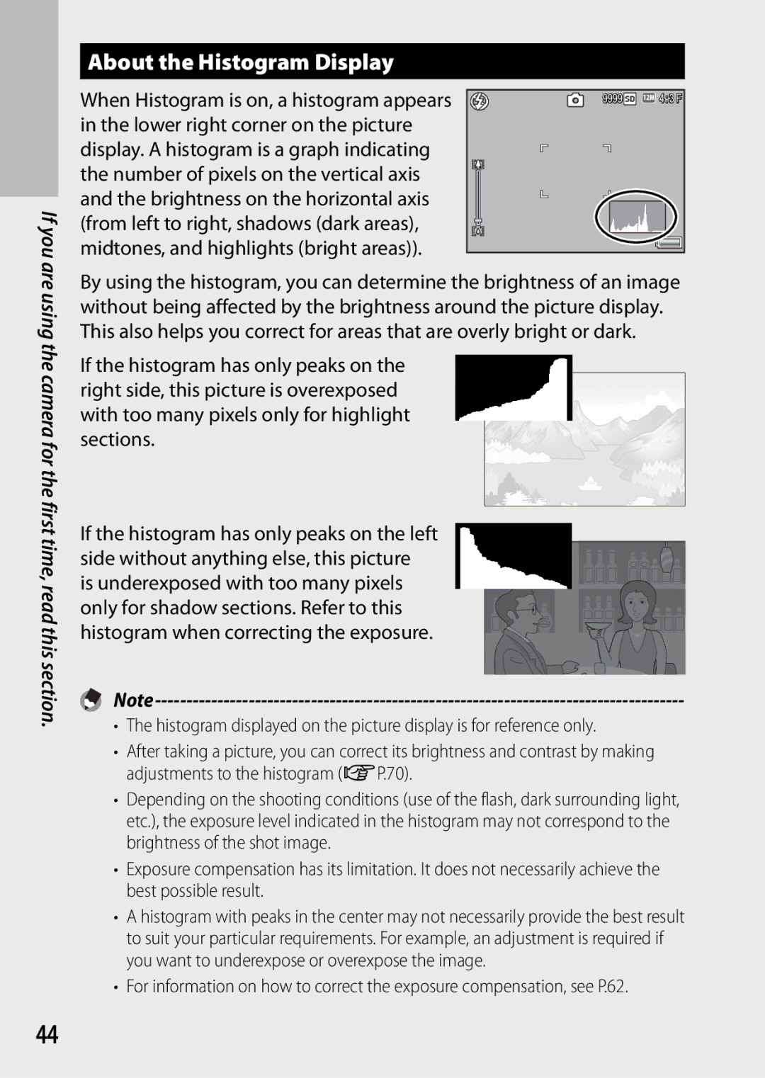 Ricoh G700 manual About the Histogram Display 