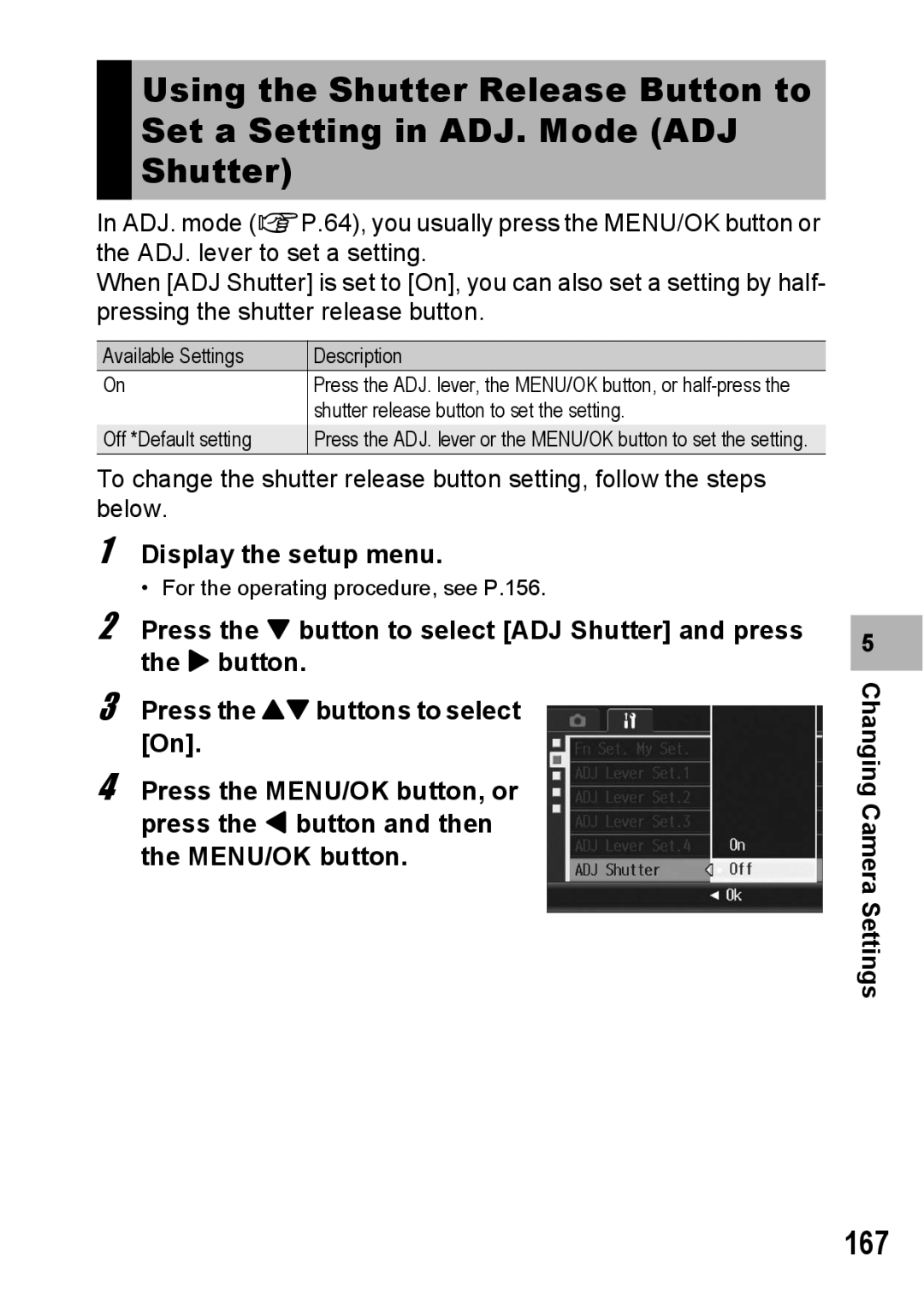 Ricoh GR Digital II manual 167 