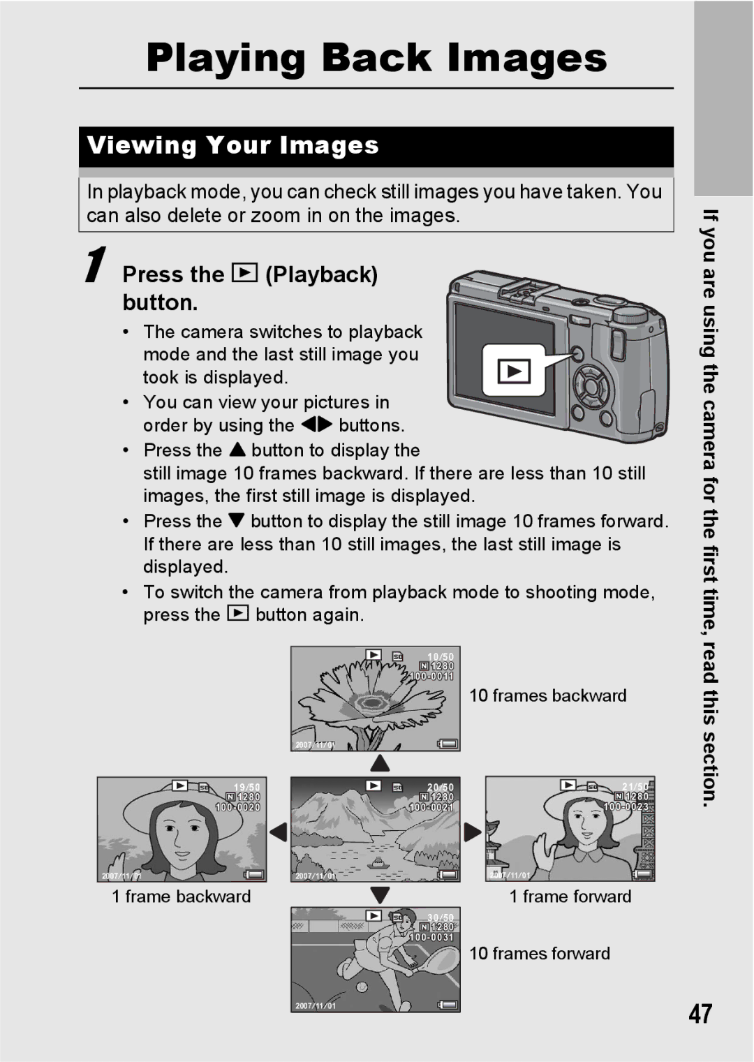 Ricoh GR Digital II manual Viewing Your Images, Press the 6 Playback button 