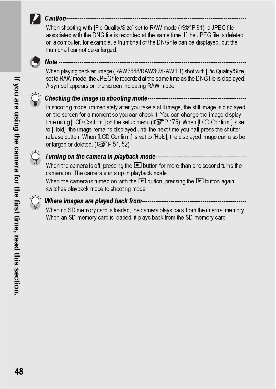 Ricoh GR Digital II manual Checking the image in shooting mode 