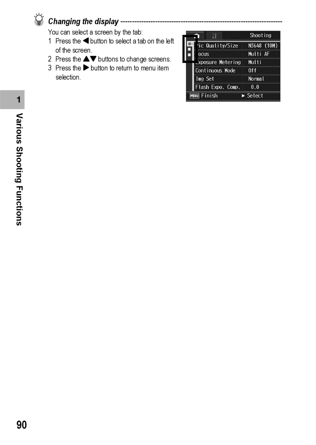 Ricoh GR Digital II manual Changing the display 