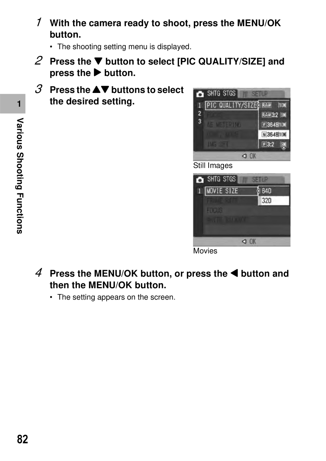 Ricoh GX100 VF manual Menu/Ok 