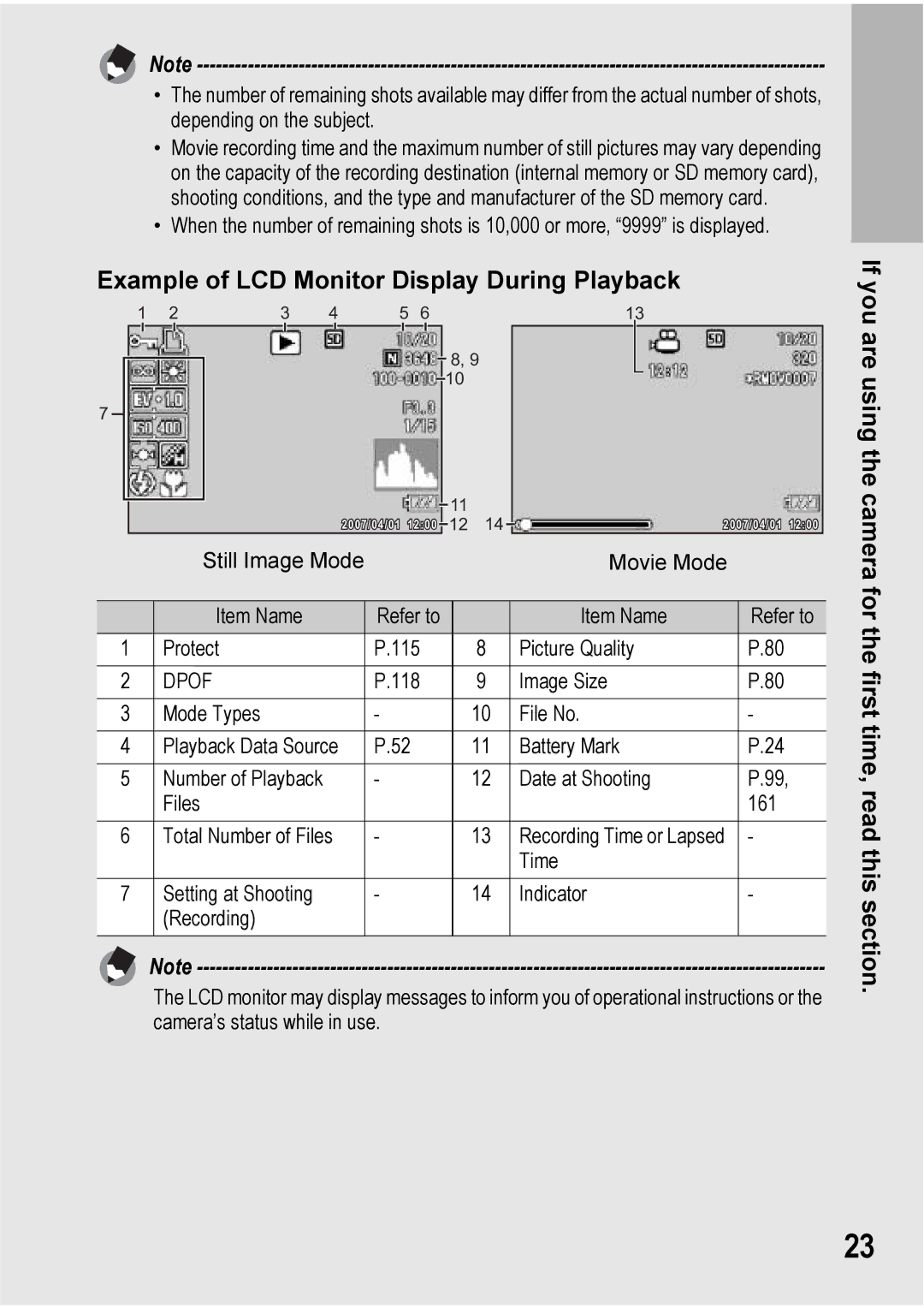 Ricoh GX100VF manual Example of LCD Monitor Display During Playback, Dpof 