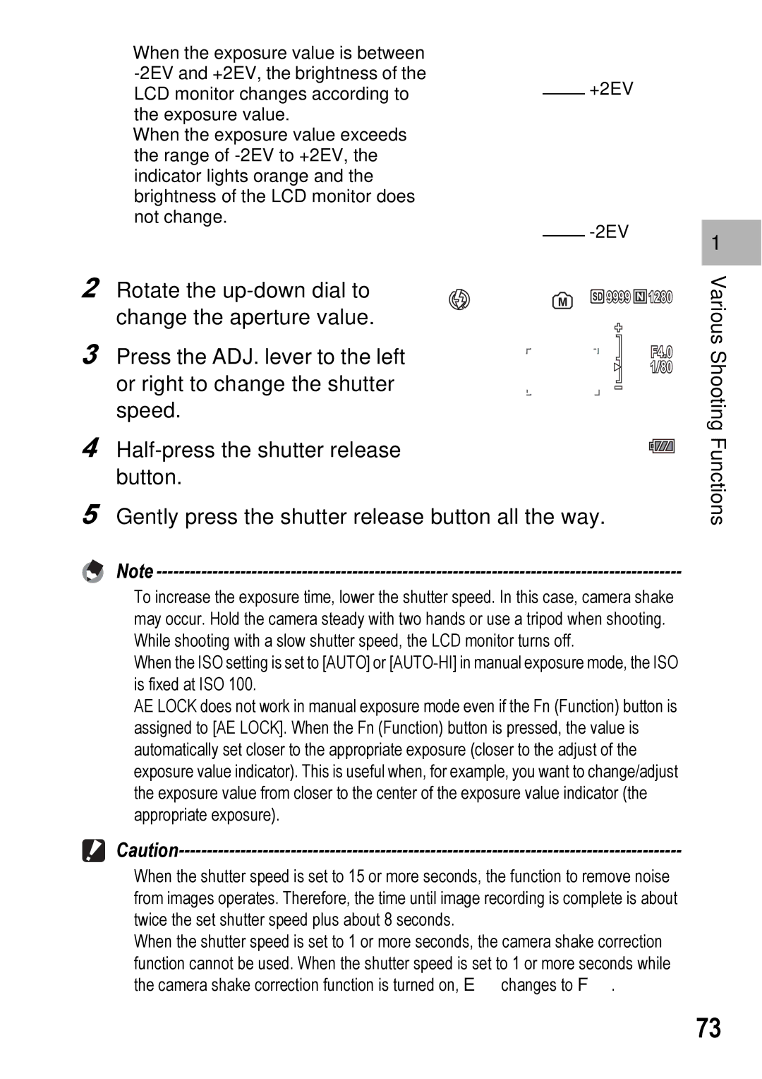 Ricoh GX100VF manual Functions 