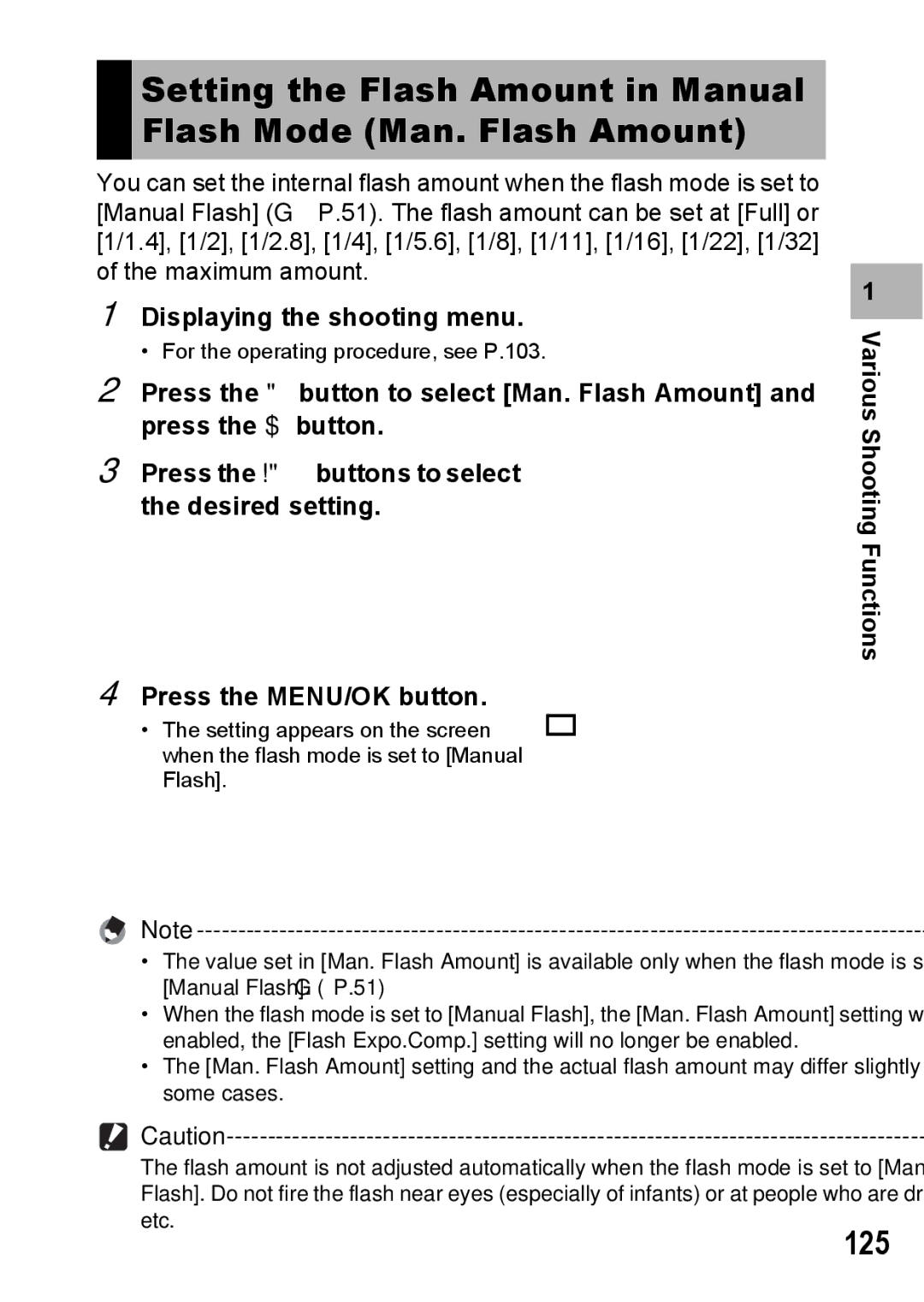 Ricoh GX200 VF KIT manual 125 