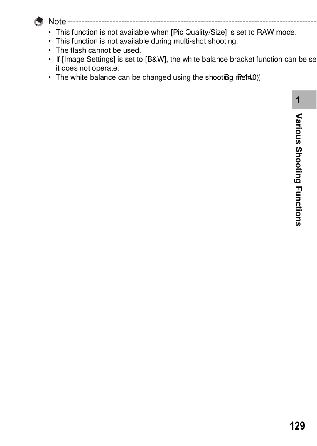 Ricoh GX200 VF KIT manual 129, Functions 