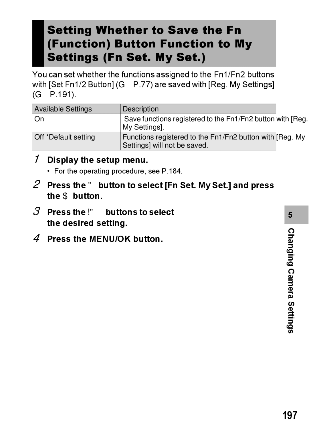 Ricoh GX200 VF KIT manual 197 