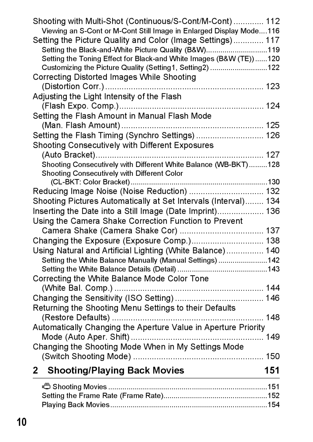 Ricoh GX200 manual Shooting/Playing Back Movies, 151 