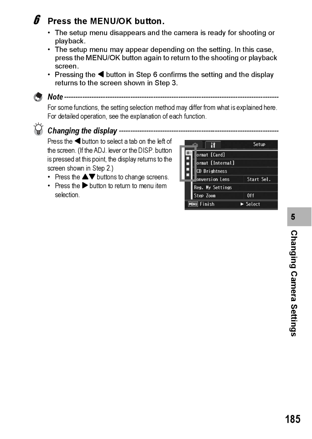 Ricoh GX200 manual 185, Settings 