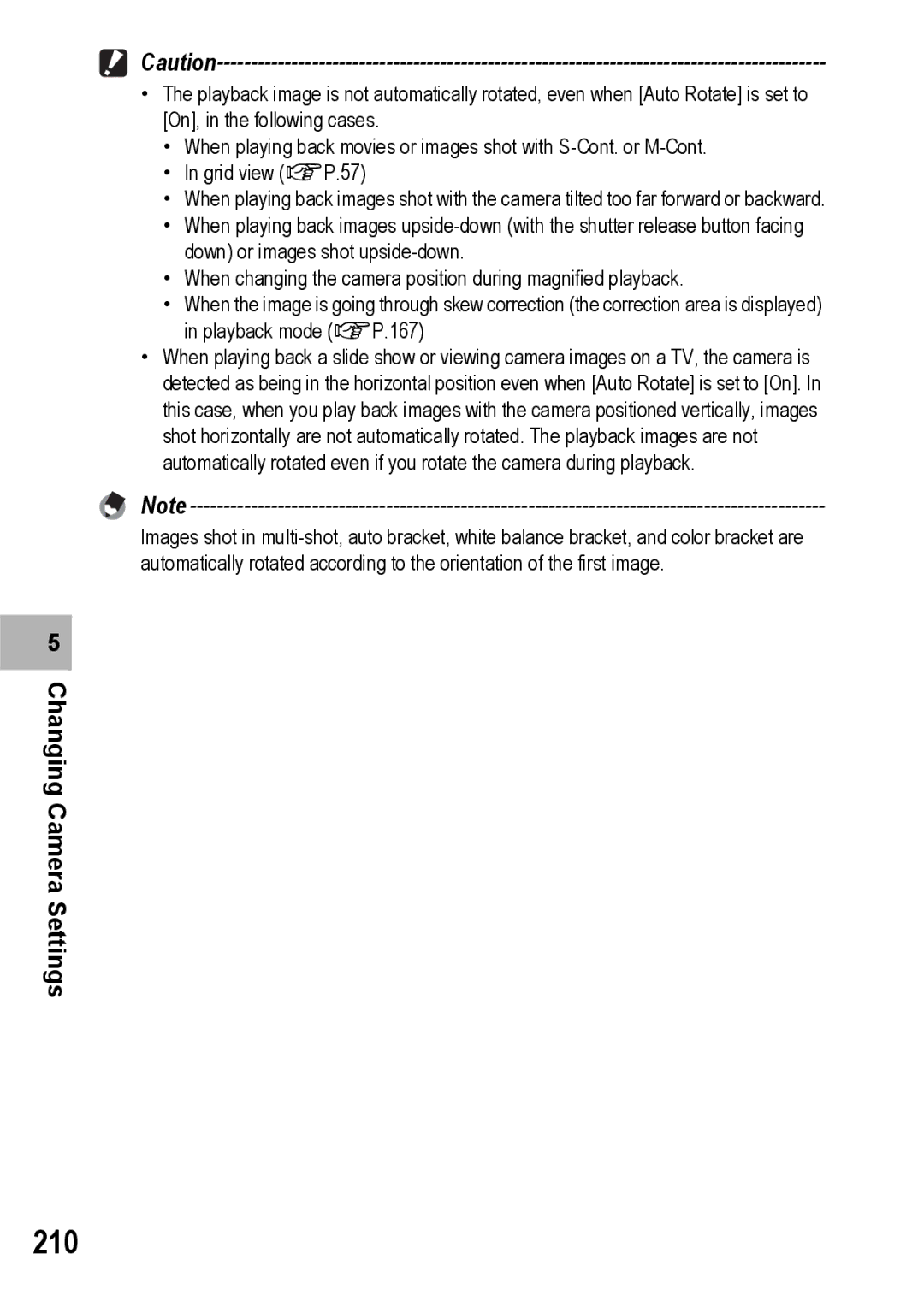 Ricoh GX200 manual 210, Settings 