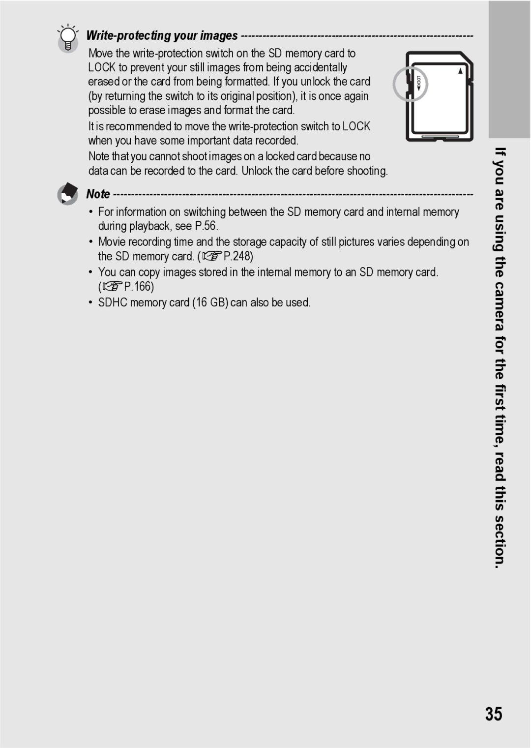 Ricoh GX200 manual Write-protecting your images 