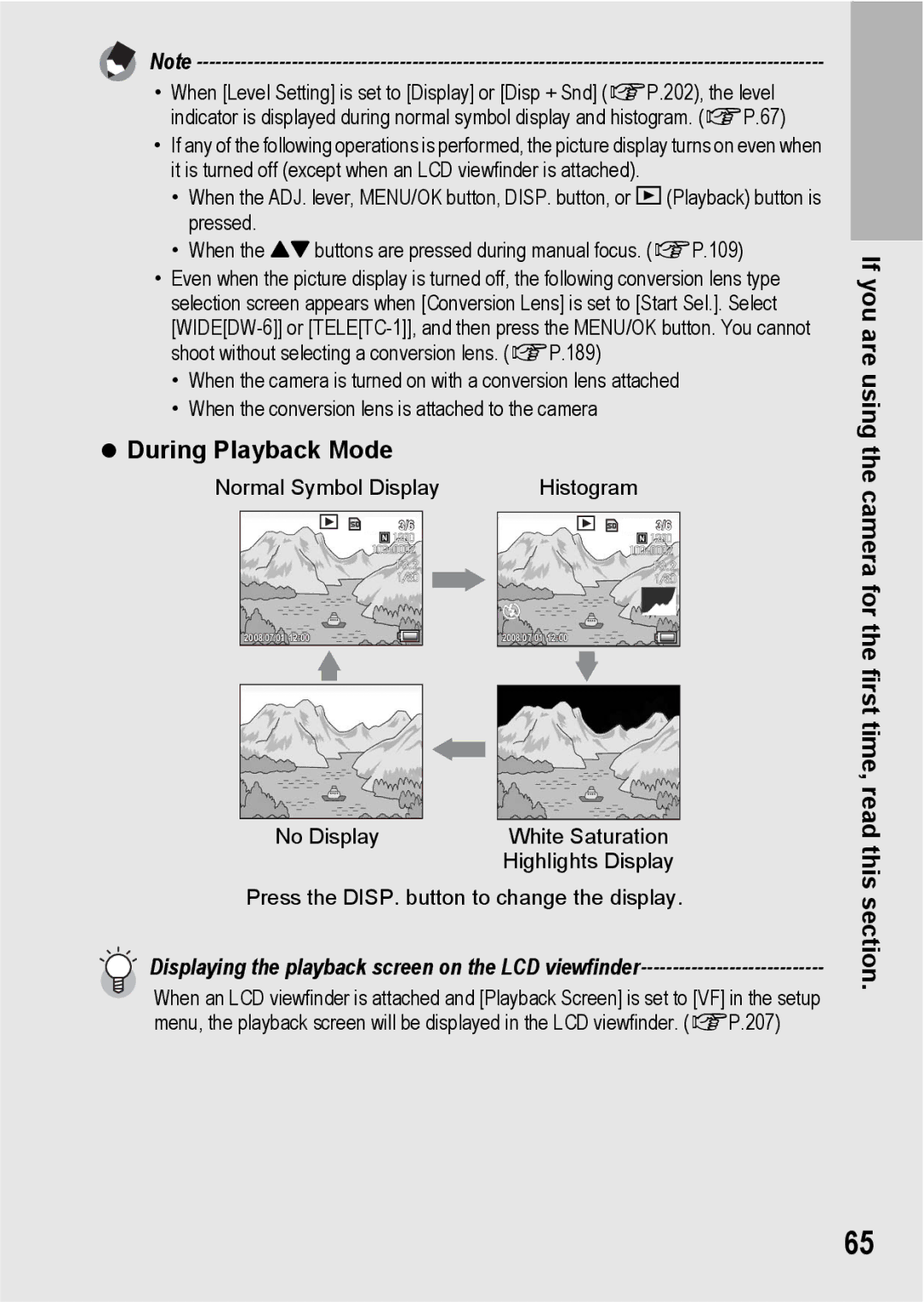 Ricoh GX200 manual During Playback Mode, Normal Symbol Display Histogram 