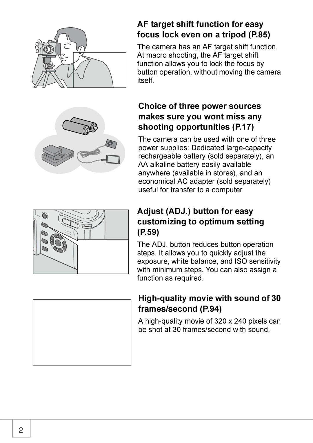 Ricoh GX8 manual High-quality movie with sound of 30 frames/second P.94 