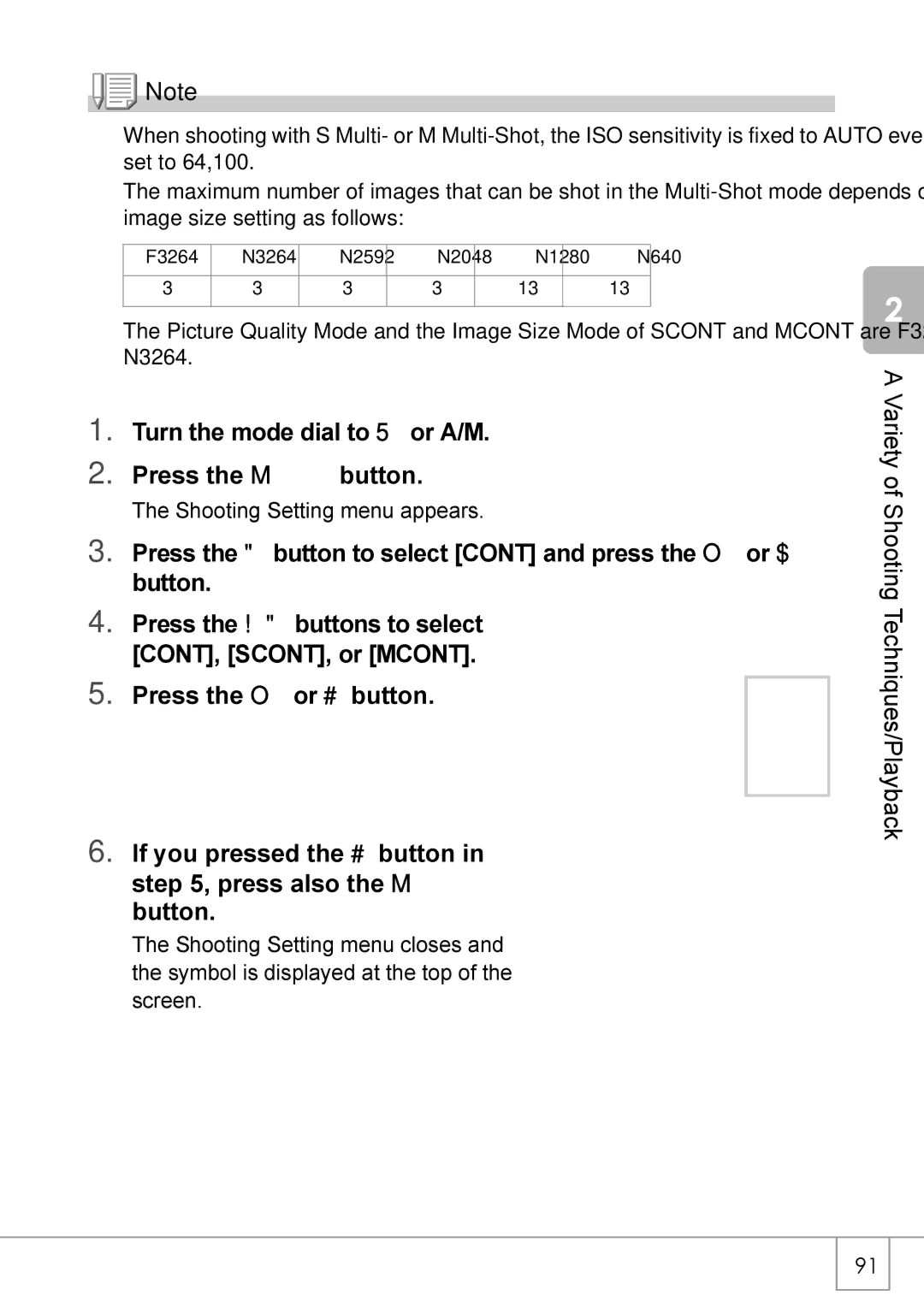 Ricoh GX8 manual Turn the mode dial to 5or A/M Press the M button 